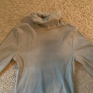 Army green turtle neck